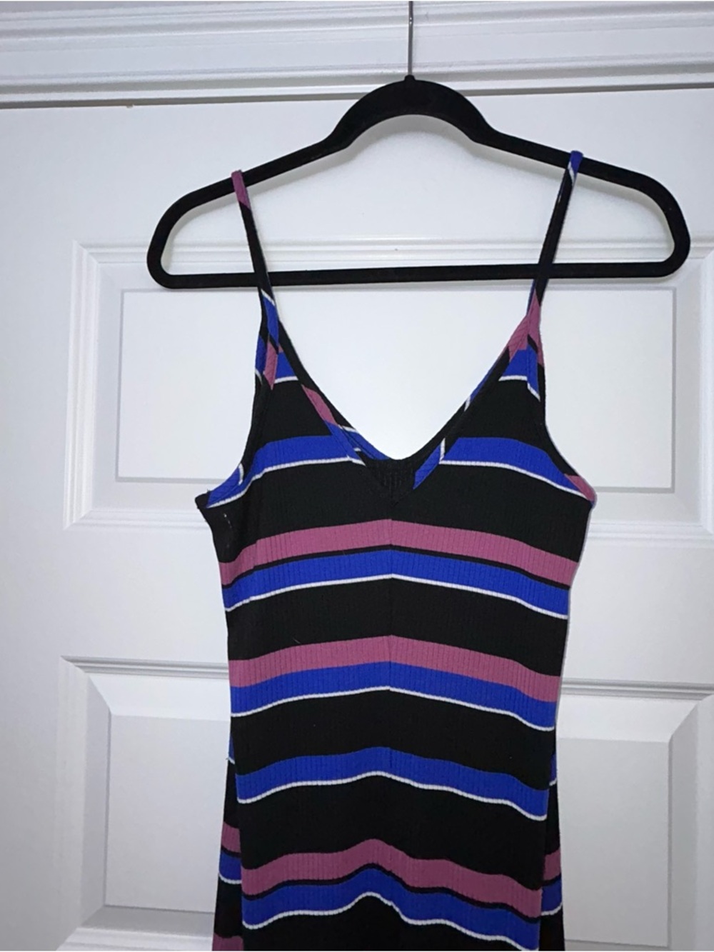 Express Stripe Print Ribbed Midi Bodycon Dress - Picture 7 of 10